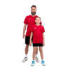Kép 3/3 - RSL Sierra férfi tollaslabda / squash póló (piros)