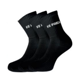 FZ Forza Comfort Sock Long tollaslabda / squash sportzokni - 3 pár (fekete)