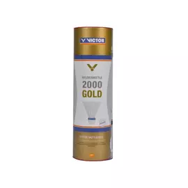 Victor 2000 Gold műanyaglabda - 6 darab (sárga - médium sebesség)