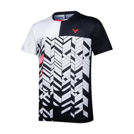 Victor T-10007 C férfi tollaslabda / squash póló (fehér-fekete)