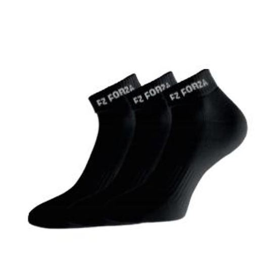 FZ Forza Comfort Sock Short tollaslabda, squash sportzokni - 3 pár (fekete)