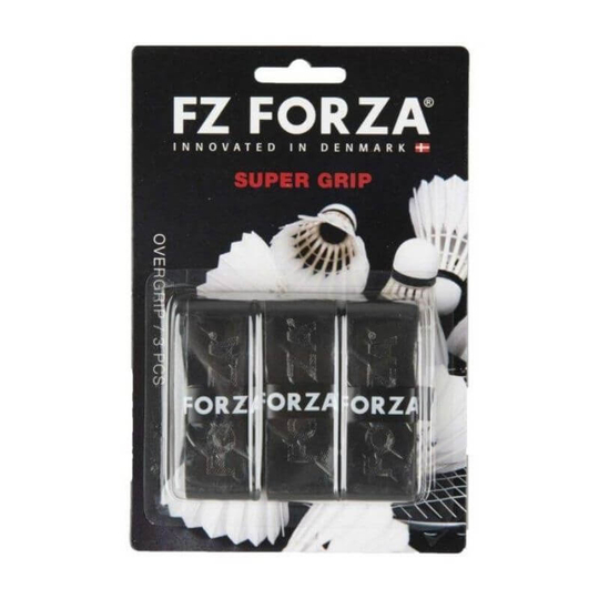 FZ Forza Super tollaslabda, squash fedőgrip csomag - 3 darab (fekete)