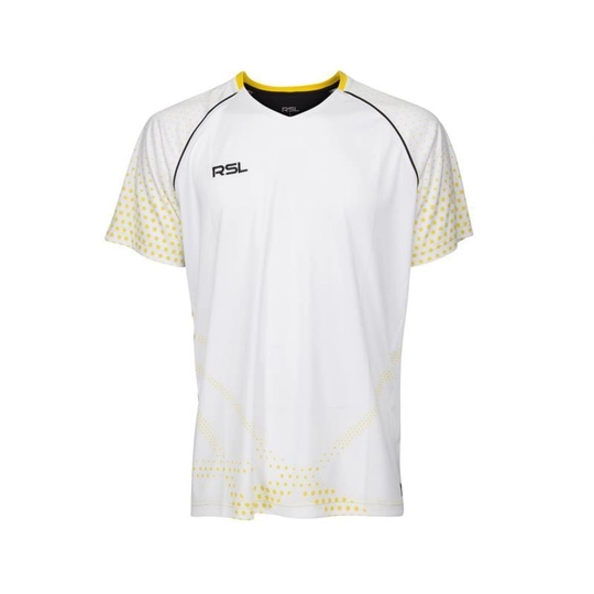 RSL India gyerek tollaslabda / squash póló (fehér)