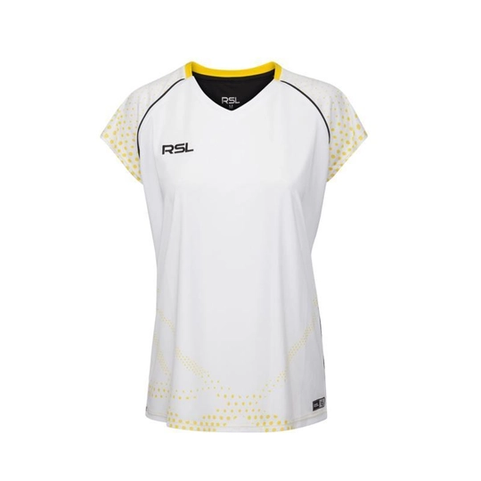 RSL India W női tollaslabda / squash póló (fehér)