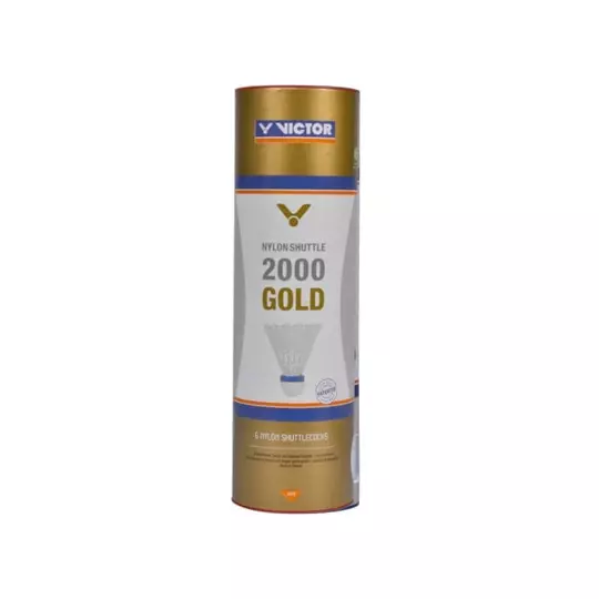 Victor 2000 Gold műanyaglabda - 6 darab (fehér - médium sebesség)