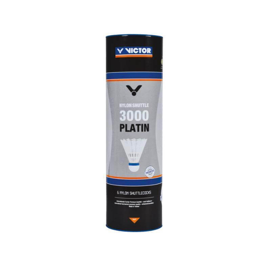 Victor 3000 Platin műanyaglabda - 6 darab (fehér - lassú sebesség)