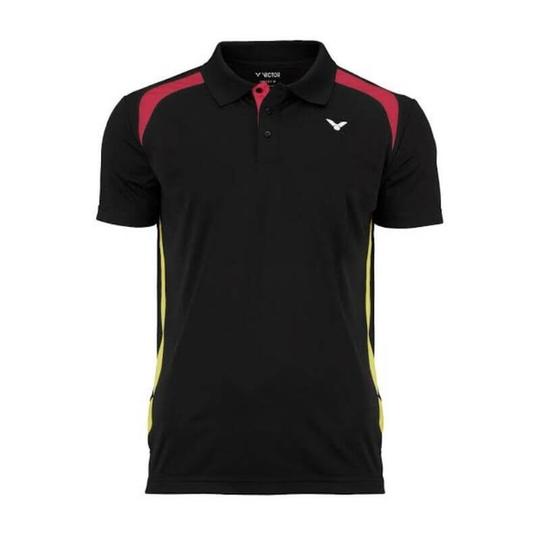 Victor Function Germany férfi tollaslabda / squash galléros póló (fekete)